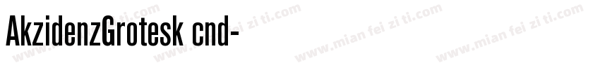 AkzidenzGrotesk cnd字体转换